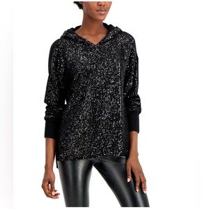 🆕 I.N.C. International Concepts Women’s Sequin-Front Hoodie
